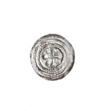 Denarius, Boleslaw III Krzywousty (prince of Poland; 1086–1138). Obverse: in a beaded border, a