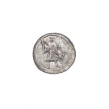Denarius, Boleslaw III Krzywousty (prince of Poland; 1086–1138). Obverse: in the beaded border, a