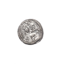 denarius, Boleslaw III Krzywousty (prince of Poland; 1086–1138), allegories, spearhead (issue