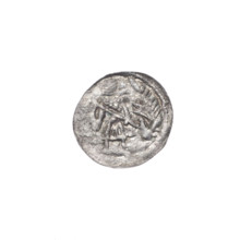 denarius, Boleslaw III Krzywousty (prince of Poland; 1086–1138), allegories, spearhead (issue