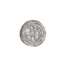 denarius, Boleslaw III Krzywousty (prince of Poland; 1107–1138), allegories, equal-armed cross,