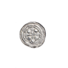 denarius, Boleslaw III Krzywousty (prince of Poland; 1086–1138), allegories, spearhead (issue