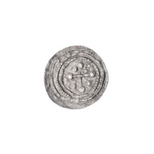 denarius, Boleslaw III Krzywousty (prince of Poland; 1086–1138), allegorical imagery, equal-armed