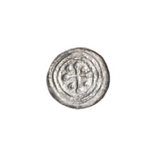 denarius, Boleslaw III Krzywousty (prince of Poland; 1086–1138), allegories, spearhead (issue