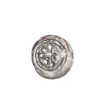 Denarius of Boleslaw III Krzywousty (prince of Poland; c. 1107–1138). Obverse: within a linear