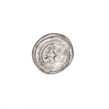 Denarius, Boleslaw III Krzywousty (prince of Poland; 1107–1138). Obverse: in a beaded border, a