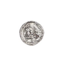 denarius, Boleslaw III Krzywousty (prince of Poland; 1107–1138), allegories, spearhead (issue