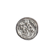 denarius, Boleslaw III Krzywousty (prince of Poland; 1086–1138), allegories, spearhead (issue