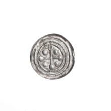 denarius, Boleslaw III Krzywousty (prince of Poland; 1086–1138), allegories, spearhead (issue