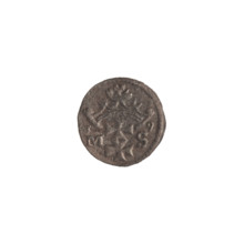 Gdansk denarius, Sigismund I the Old (King of Poland; 1506–1548). Silver coin (denarius). Obverse: