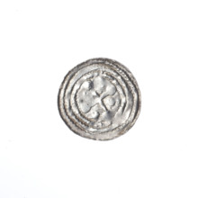 denarius, Boleslaw III Krzywousty (prince of Poland; 1107–1138), allegories, equal-armed cross,