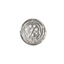 denarius, Boleslaw III Krzywousty (prince of Poland; 1107–1138), allegories, equal-armed cross,