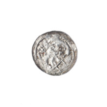 Denarius of Boleslaw III Krzywousty (prince of Poland; ca. 1086–1138), ca. 1125–1138. Obverse: in
