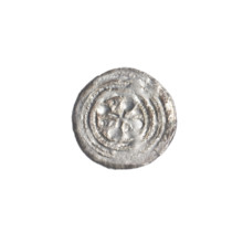 Denarius, Boleslaw III Krzywousty (prince of Poland; 1086–1138). Obverse: in the beaded border, a