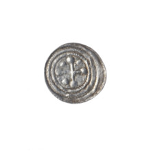 denarius, Boleslaw III Krzywousty (prince of Poland; 1086–1138), allegories, spearhead (issue