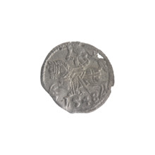Lithuanian denarius, Sigismund II Augustus (King of Poland; 1544–1572); emblems of the Jagiellon