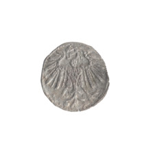 Lithuanian denarius, Sigismund II Augustus (King of Poland; 1544–1572); emblems of the Jagiellons
