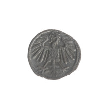 Lithuanian denarius, Sigismund II Augustus (King of Poland; 1544–1572); emblems of the Jagiellons
