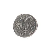 Lithuanian denarius, Sigismund II Augustus (King of Poland; 1544–1572); emblems of the Jagiellon