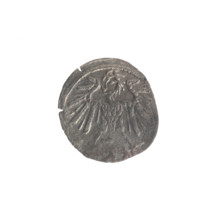 Lithuanian denarius, Sigismund II Augustus (King of Poland; 1544–1572); emblems of the Jagiellon