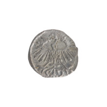Lithuanian denarius, Sigismund II Augustus (King of Poland; 1544–1572); emblems of the Jagiellon