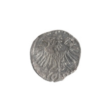 Lithuanian denarius, Sigismund II Augustus (King of Poland; 1544–1572); emblems of the Jagiellons
