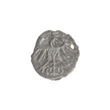 Lithuanian denarius, Sigismund II Augustus (King of Poland; 1544–1572); emblems of the Jagiellon
