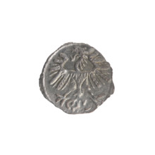 Lithuanian denarius, Sigismund II Augustus (King of Poland; 1544–1572); emblems of the Jagiellon