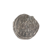 Lithuanian denarius, Sigismund II Augustus (King of Poland; 1544–1572); emblems of the Jagiellons