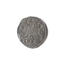 Lithuanian denarius, Sigismund II Augustus (King of Poland; 1544–1572); emblems of the Jagiellon