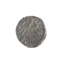 Lithuanian denarius, Sigismund II Augustus (King of Poland; 1544–1572); emblems of the Jagiellon