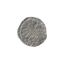 Lithuanian denarius, Sigismund II Augustus (King of Poland; 1544–1572); emblems of the Jagiellon