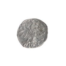 Lithuanian denarius, Sigismund II Augustus (King of Poland; 1544–1572); emblems of the Jagiellon
