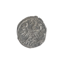 Lithuanian denarius, Sigismund II Augustus (King of Poland; 1544–1572); emblems of the Jagiellons