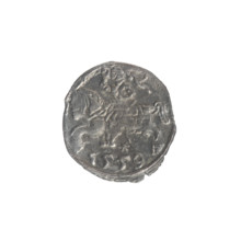 Lithuanian denarius, Sigismund II Augustus (King of Poland; 1544–1572); emblems of the Jagiellon