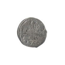 Lithuanian denarius, Sigismund II Augustus (King of Poland; 1544–1572); emblems of the Jagiellon