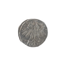 Lithuanian denarius, Sigismund II Augustus (King of Poland; 1544–1572); emblems of the Jagiellon