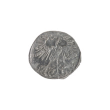 Lithuanian denarius, Sigismund II Augustus (King of Poland; 1544–1572); emblems of the Jagiellon