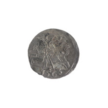 Lithuanian denarius, Sigismund II Augustus (King of Poland; 1544–1572); emblems of the Jagiellon