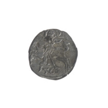 Lithuanian denarius, Sigismund II Augustus (King of Poland; 1544–1572); emblems of the Jagiellon
