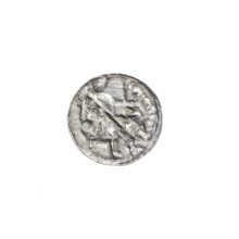 denarius, Boleslaw III Krzywousty (prince of Poland; 1086–1138), spearhead (issue mark),