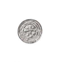 Denarius, Boleslaw III Krzywousty (prince of Poland; r. 1107–1138). Obverse: within a linear