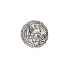 Denarius, Boleslaw III Krzywousty (prince of Poland; 1086–1138). Obverse: in a beaded border, a