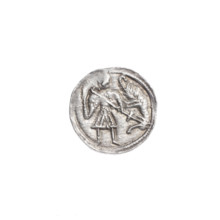 denarius, Boleslaw III Krzywousty (Prince of Poland; 1107–1138), allegories, equal-armed cross,