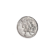 Denarius, Boleslaw III Krzywousty (prince of Poland; 1107–1138). Obverse: in the beaded border, a