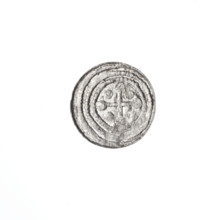 denarius, Boleslaw III Krzywousty (prince of Poland; 1107–1138), allegories, equal-armed cross,