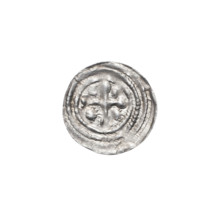 denarius, Boleslaw III Krzywousty (prince of Poland; 1107–1138), allegories, crosses, jaws