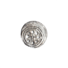 denarius, Boleslaw III Krzywousty (prince of Poland; 1086–1138), allegories, spearhead (issue