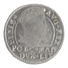 Lithuanian grosz on a Polish foot, Sigismund II Augustus (King of Poland; 1544–1572), Jagiellonians