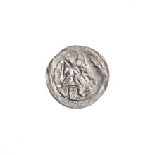 denarius, Boleslaw III Krzywousty (prince of Poland; 1086–1138), Romanesque, allegories,